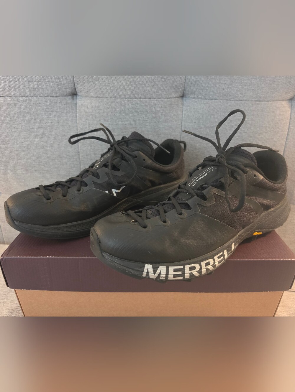 Merrell MTL MQM Black / Charcoal Trail Running Hiking Shoes Men's Size 11